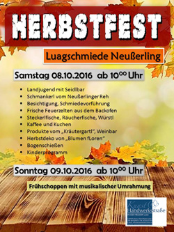 Herbstfest in der Luagschmiede 2016
