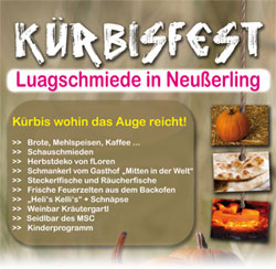 Plakat Kürbisfest in Neußerling 2012